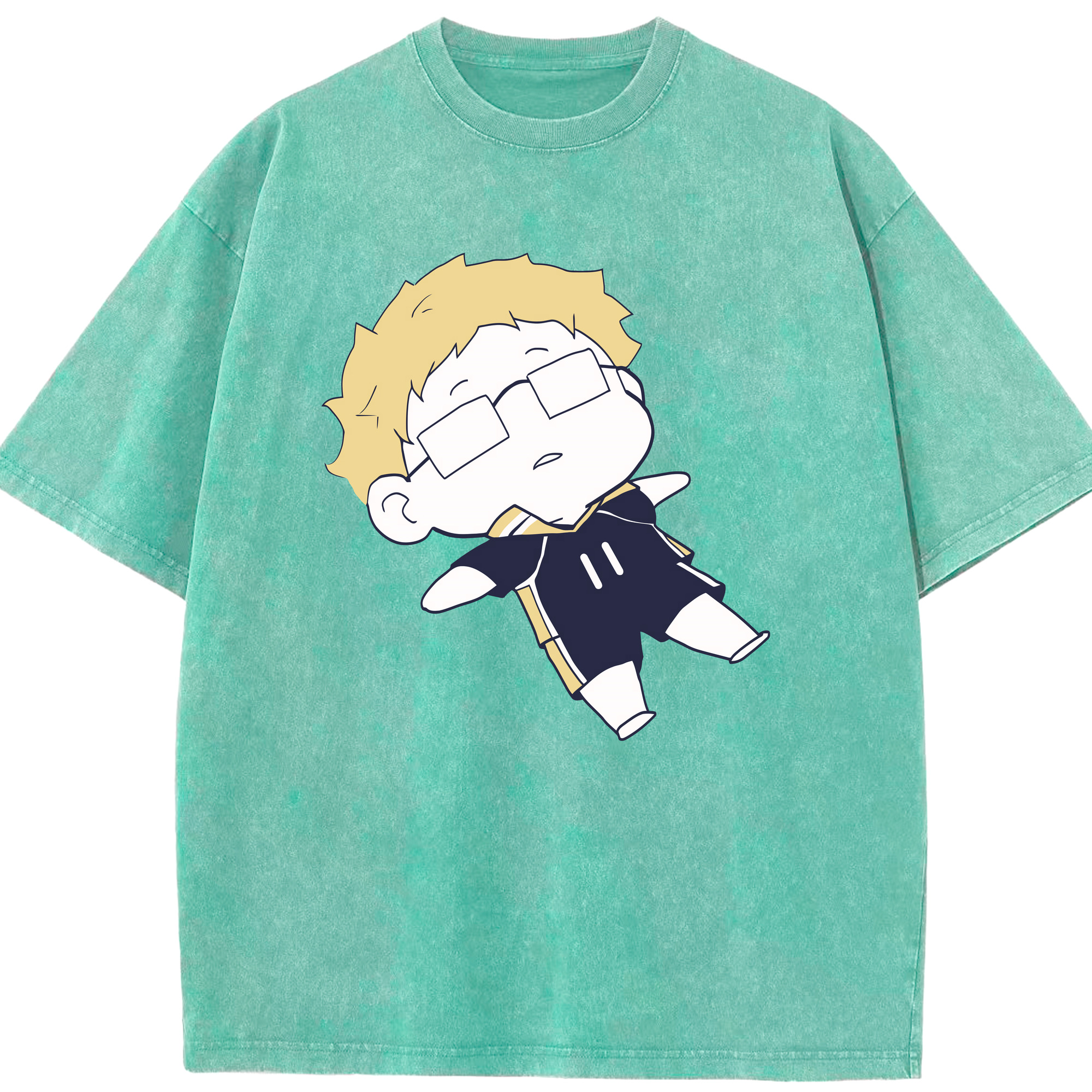 （画像用） ハイキュー!! Haikyu!! 綿100% ヴィンテージ風 半袖Tシャツ（フロントプリント）